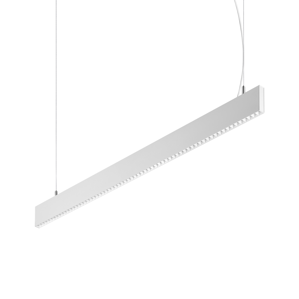 Lustră pendul liniară Steel SP1 D20 mono-emisie fascicul concentrat 3000K, alb