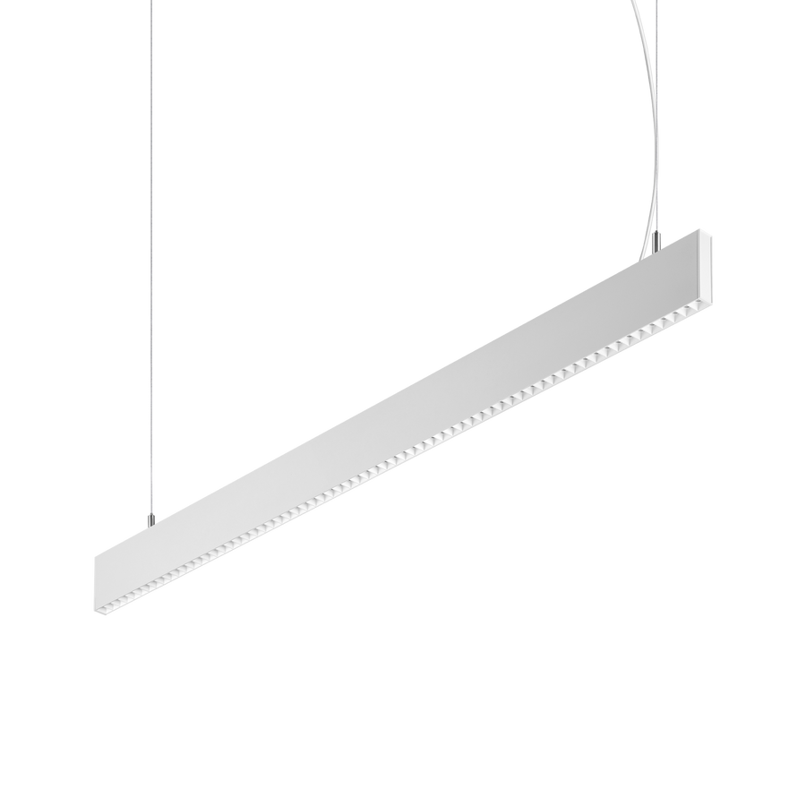 Lustră pendul liniară Steel SP1 D20 mono-emisie fascicul concentrat 4000K, alb