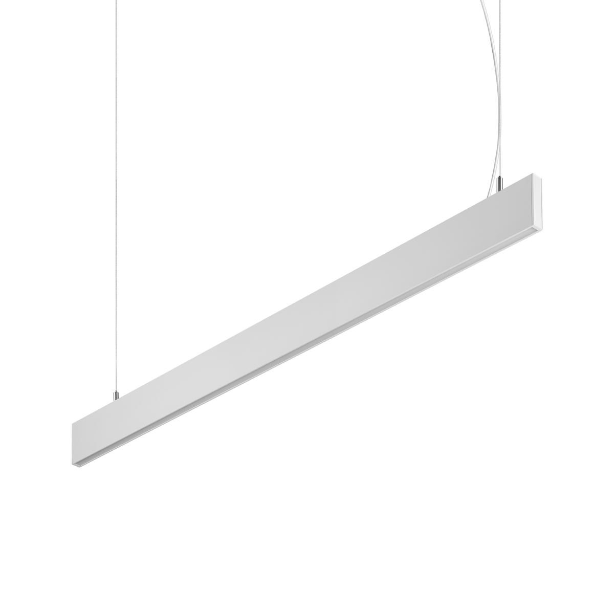 Lustră pendul liniară Steel SP1 D20 mono-emisie fascicul larg 4000K, alb