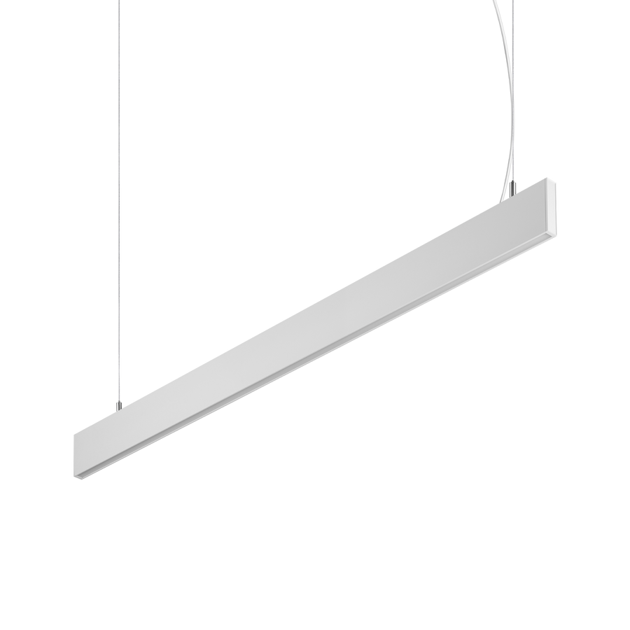 Lustră pendul liniară Steel SP1 D20 mono-emisie fascicul larg 4000K, alb