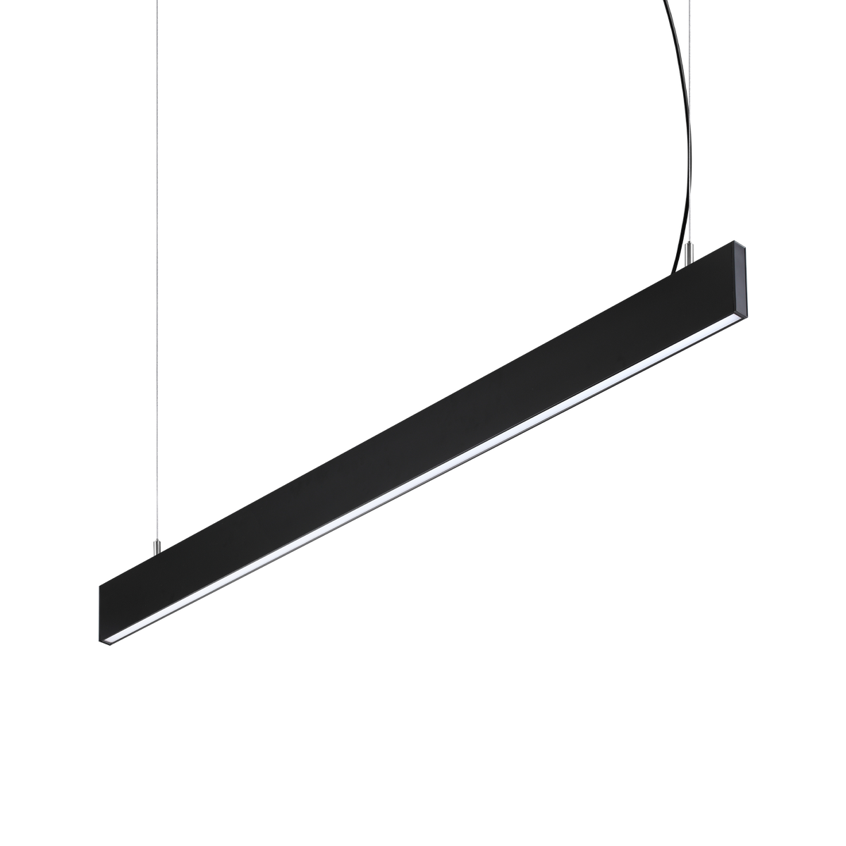 Lustră pendul liniară Steel SP1 D20 mono-emisie fascicul larg 4000K, negru