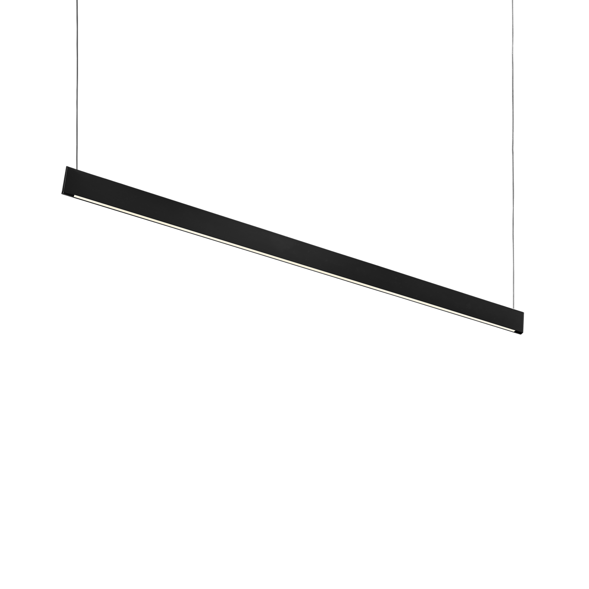 Lustră pendul liniară Steel SP2 D09 bi-emisie fascicul concentrat 3000K, negru