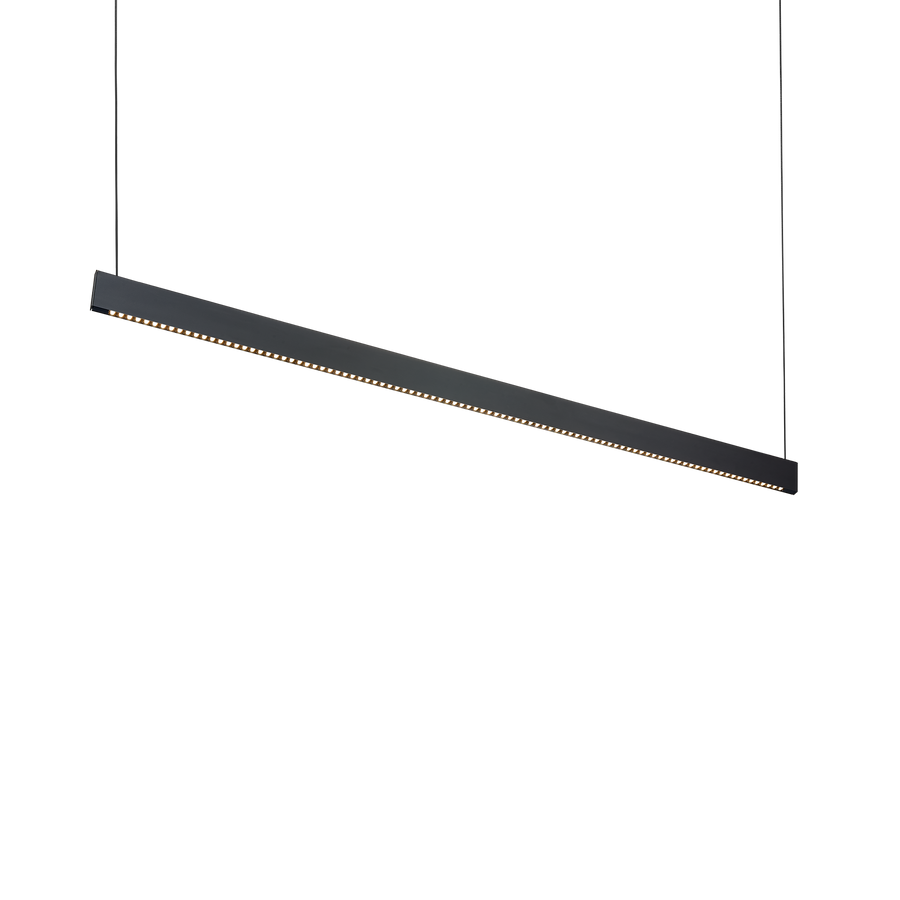 Lustră pendul liniară Steel SP2 D09 bi-emisie fascicul larg 3000K, negru