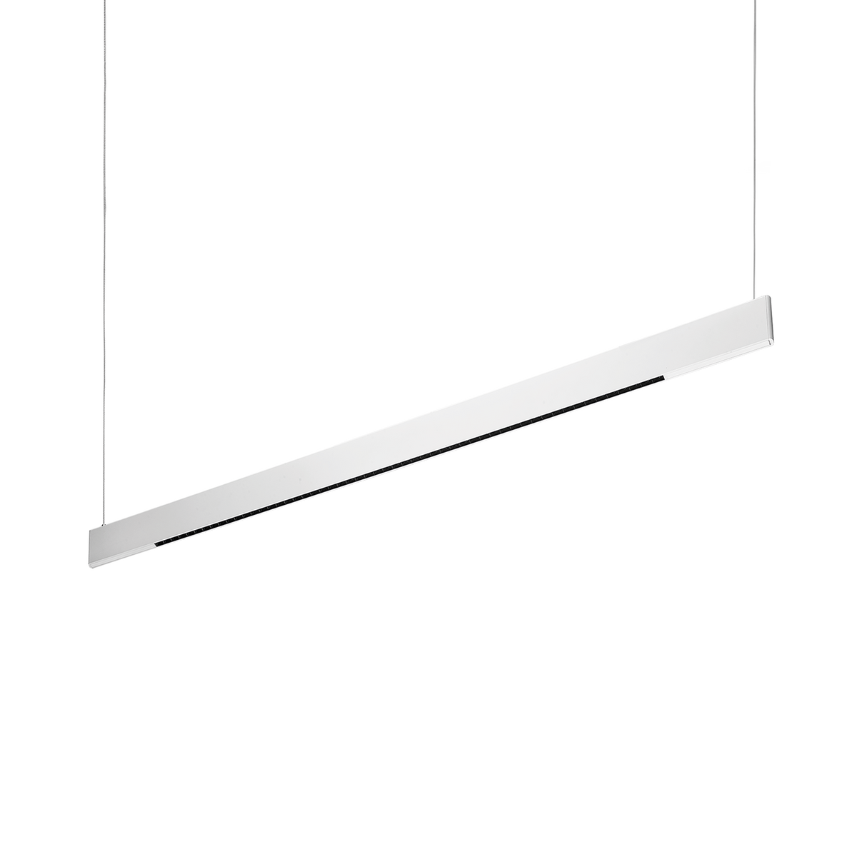 Lustră pendul liniară Steel SP2 D11 bi-emisie fascicul concentrat 3000K, alb