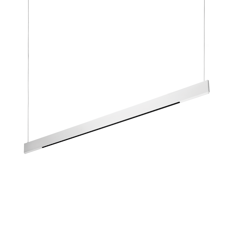 Lustră pendul liniară Steel SP2 D11 bi-emisie fascicul concentrat 3000K, alb