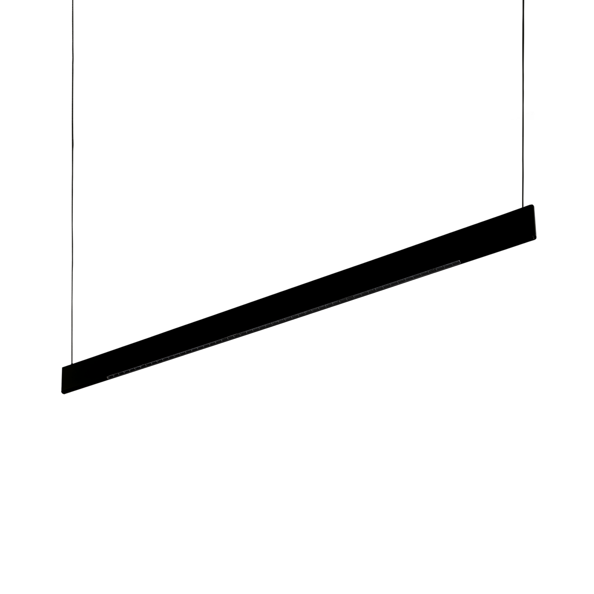 Lustră pendul liniară Steel SP2 D11 bi-emisie fascicul concentrat 3000K, negru