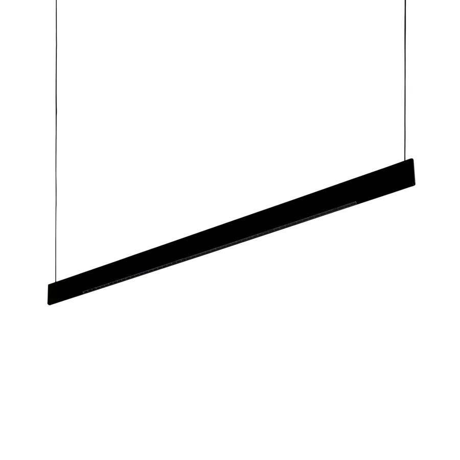 Lustră pendul liniară Steel SP2 D11 bi-emisie fascicul concentrat 3000K, negru