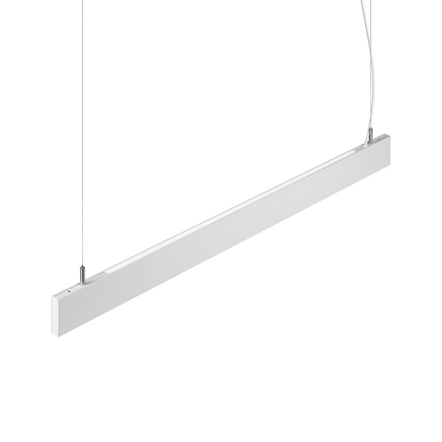 Lustră pendul liniară Steel SP2 D20 bi-emisie fascicul concentrat 3000K, alb