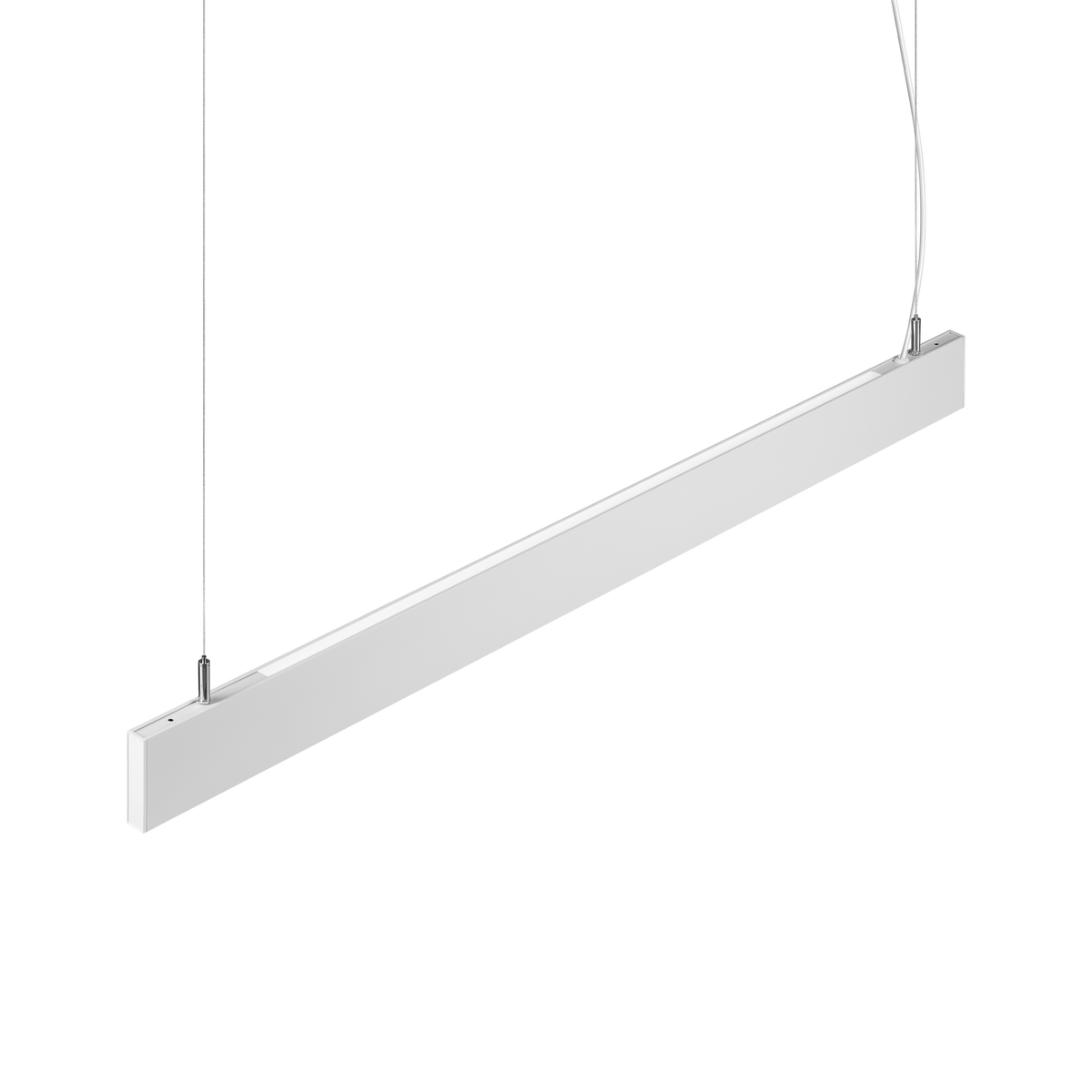 Lustră pendul liniară Steel SP2 D20 bi-emisie fascicul concentrat 4000K, alb