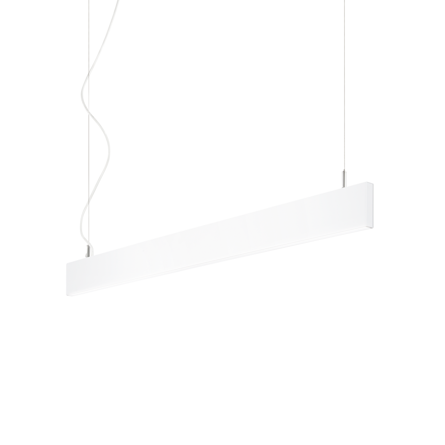 Lustră pendul liniară Steel SP2 D20 bi-emisie fascicul larg 4000K, alb
