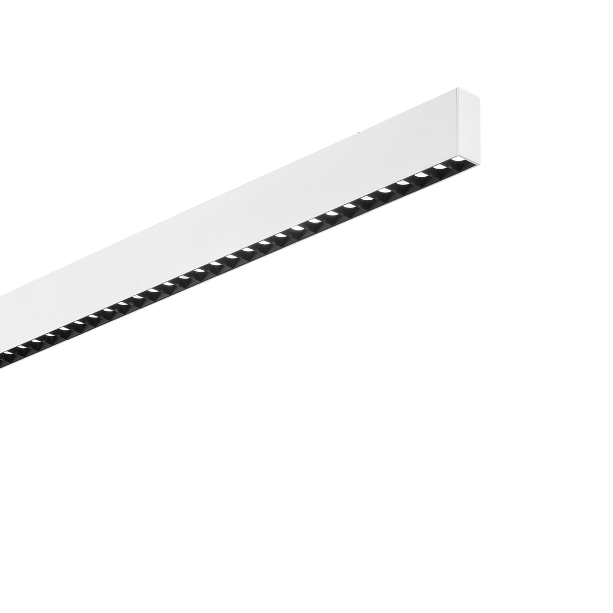 Lustră pendul liniară Steel SP2 D35 bi-emisie fascicul concentrat 4000K, alb