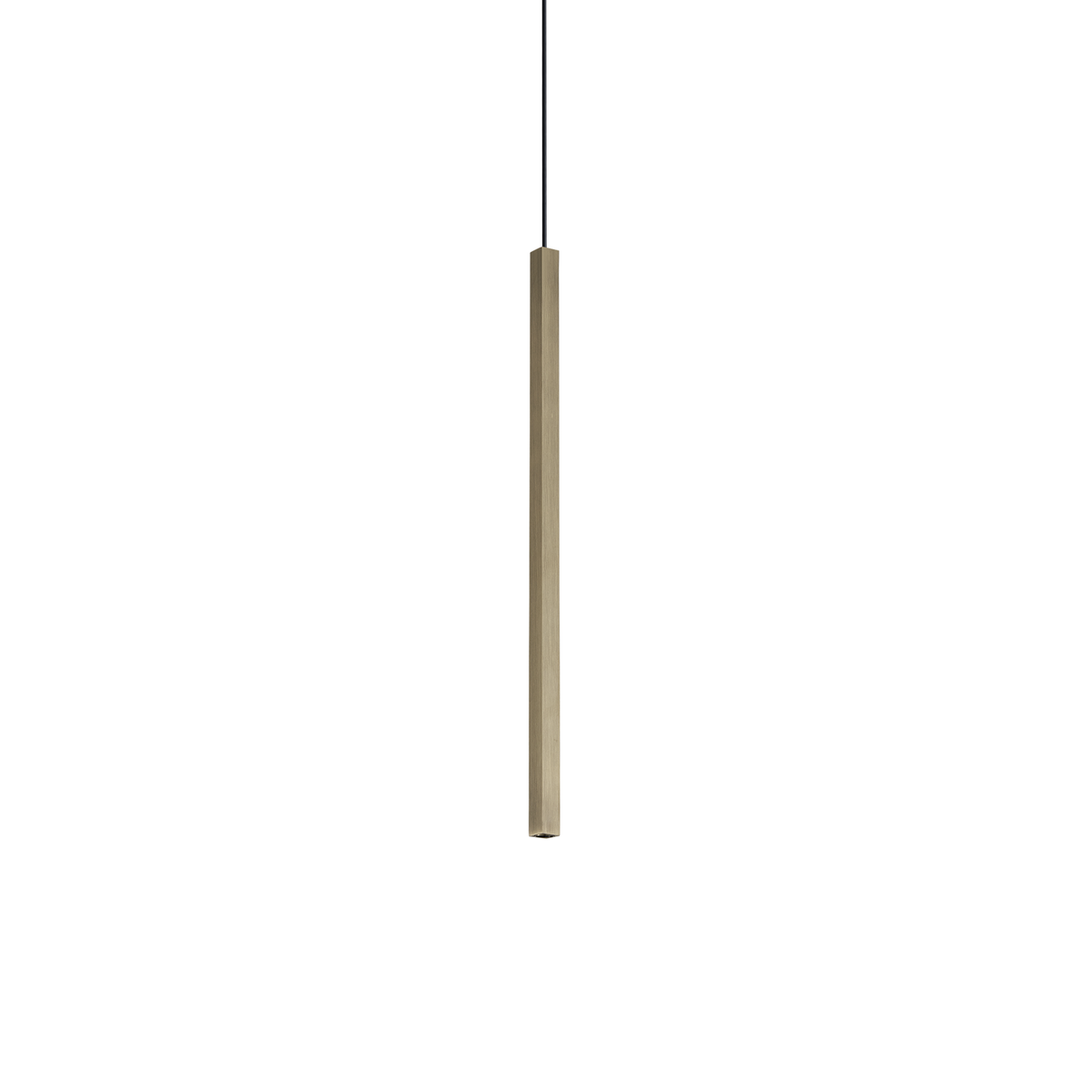 Lustră pendul Look LED SP1 pătrat D15 H400 On-Off 3000K, alamă