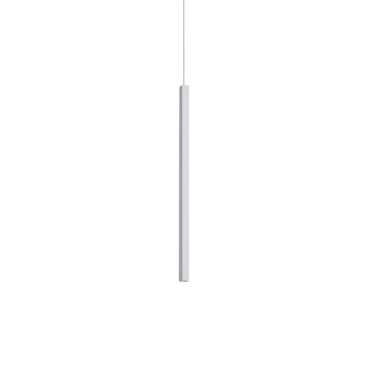 Lustră pendul Look LED SP1 pătrat D15 H400 On-Off 3000K, alb