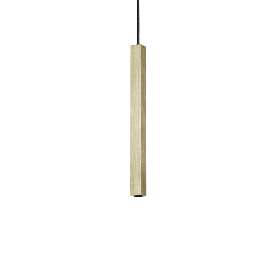 Lustră pendul Look LED SP1 pătrat D30 H400 On-Off 3000K, alamă