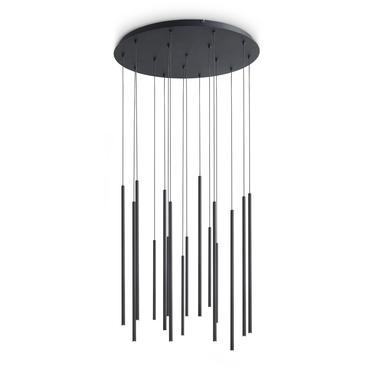 Lustră pendul Look LED SP16 rotund picătură D16 On-Off 3000K, negru