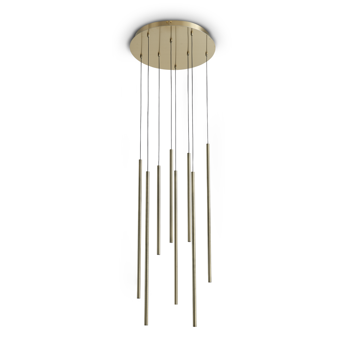 Lustră pendul Look LED SP8 rotund picătură D16 On-Off 3000K, alamă