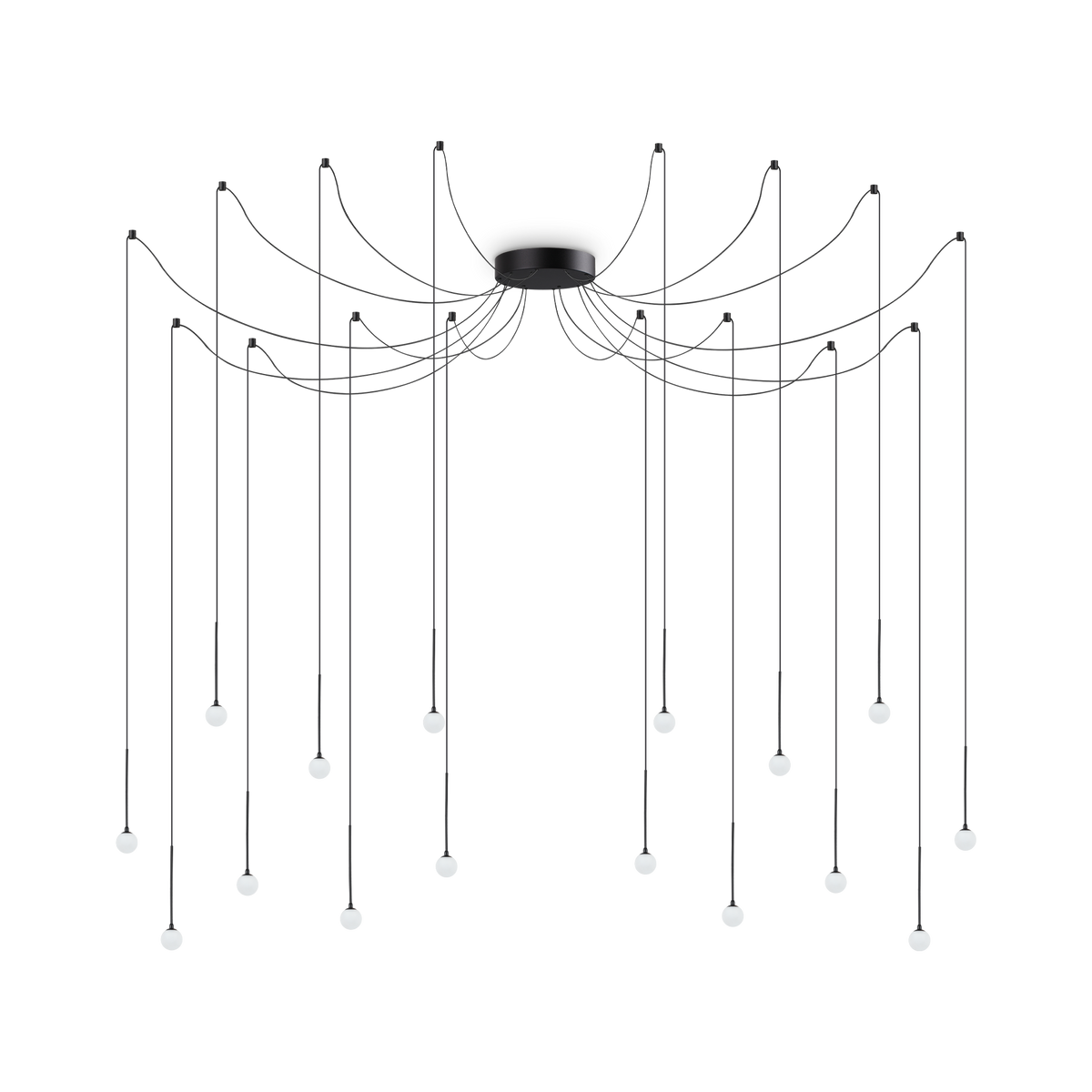 Lustră pendul Lucciola SP16, negru