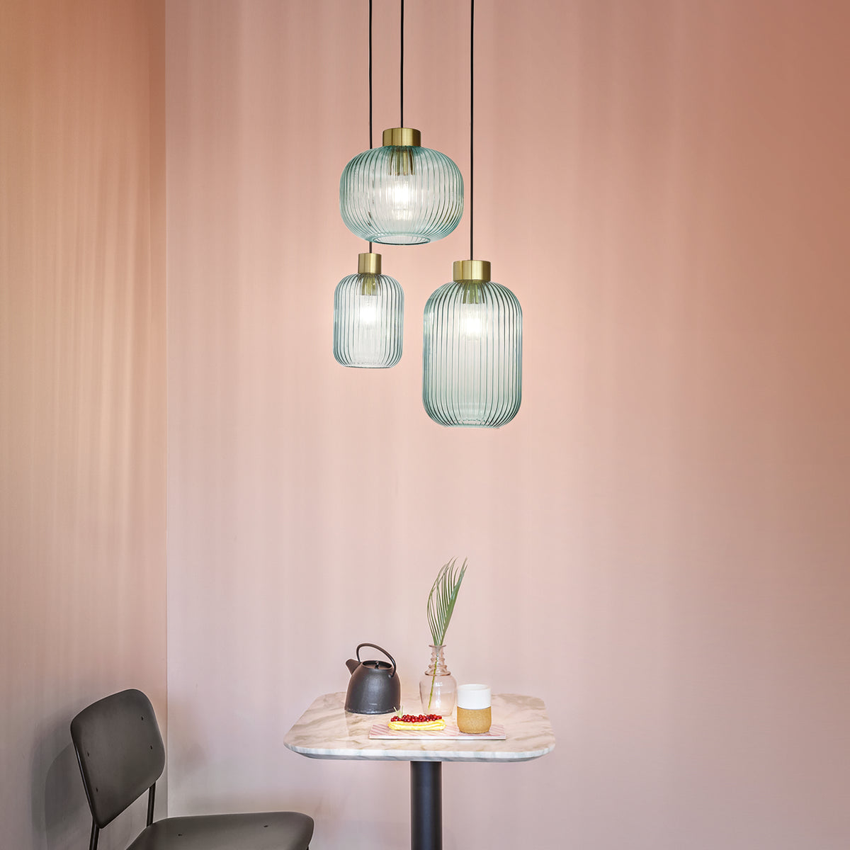 Lustră pendul Mint-2 SP1, verde – ambient