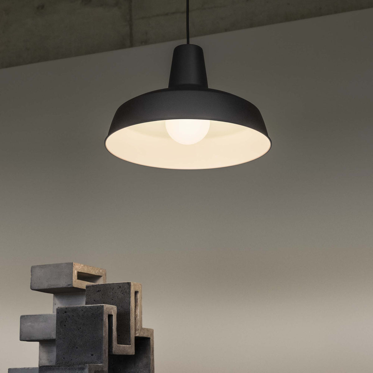 Lustră pendul Moby SP1, negru – ambient