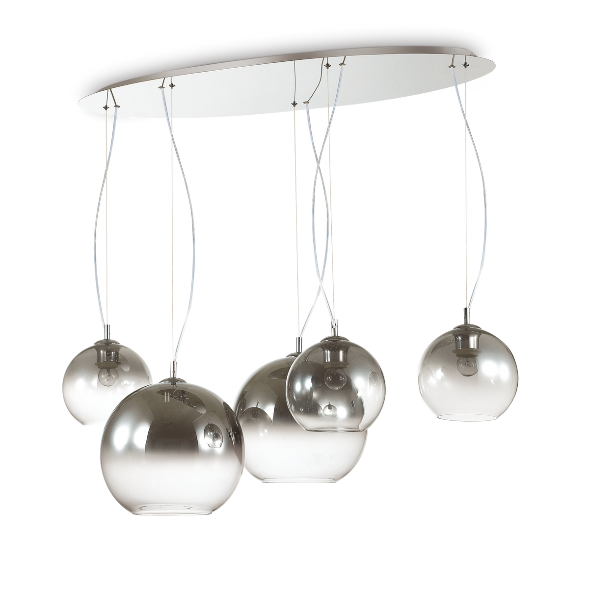 Lustră pendul Nemo SP5, crom nuanțat