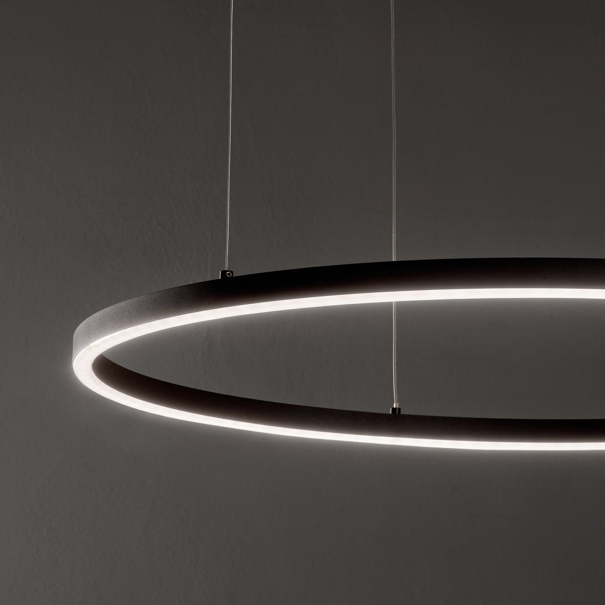 Lustră pendul Oracle Slim SP D090 rotund 3000K On-Off, alb – ambient