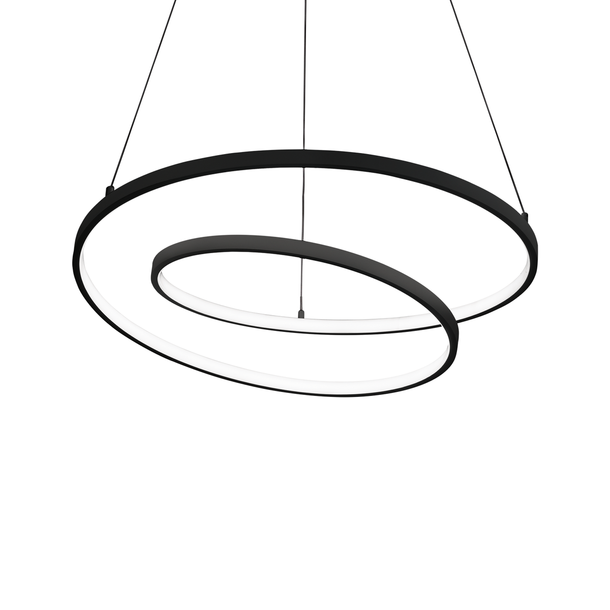 Lustră pendul Oz SP D080 On-Off 2700K, negru