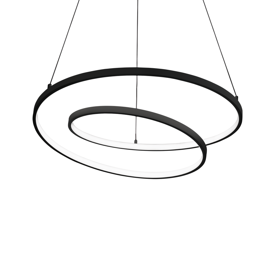 Lustră pendul Oz SP D080 On-Off 4000K, negru