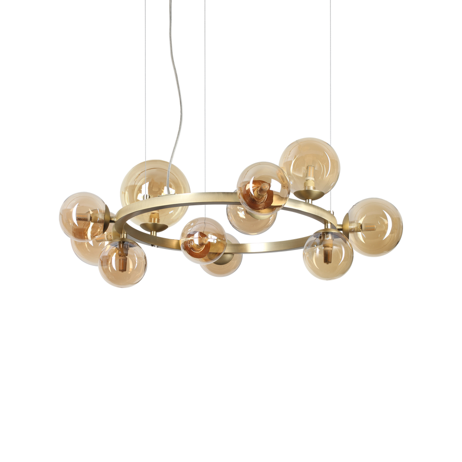 Lustră pendul Perlage SP11, chihlimbar