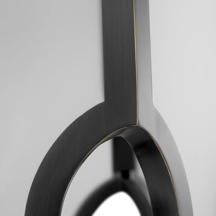 Lustră pendul Rockefeller, finisaj bronz cu reflexe, sticlă albă