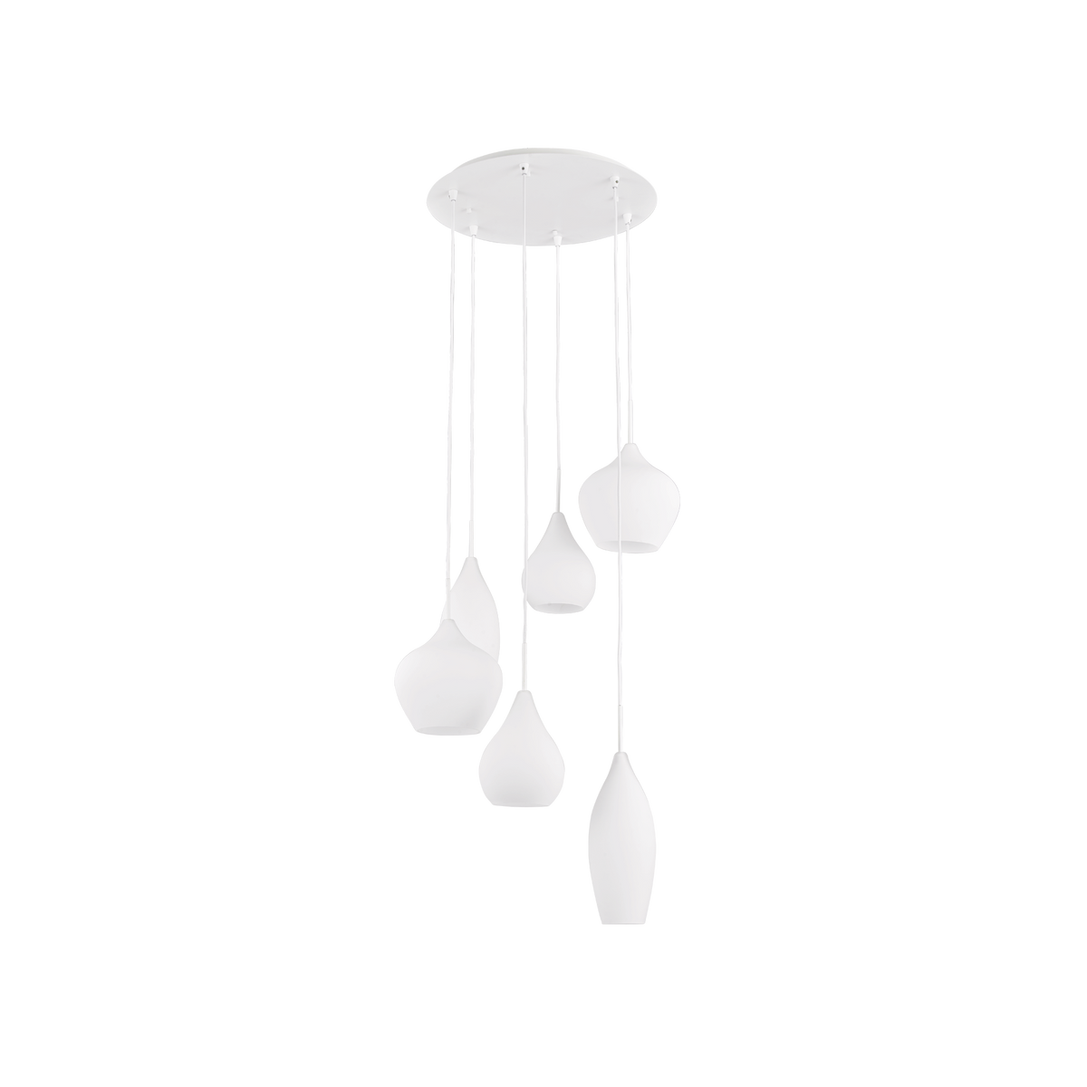 Lustră pendul Soft SP6, alb