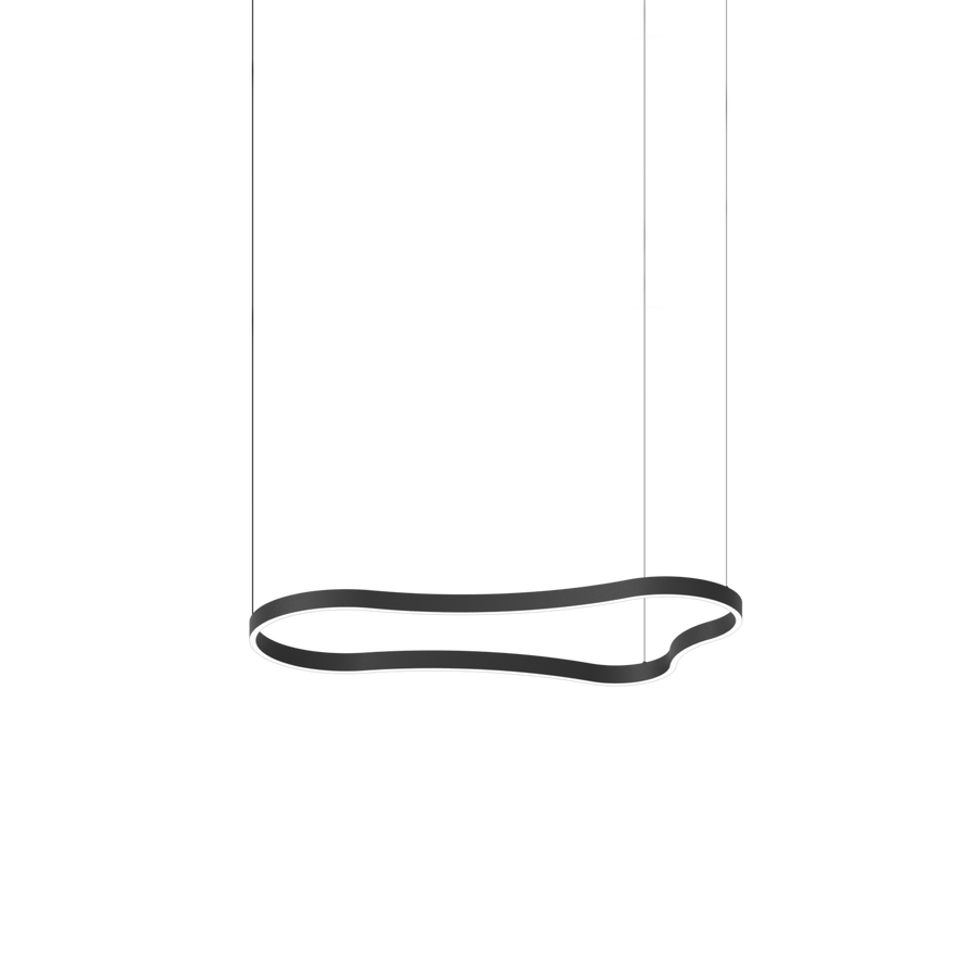 Lustră pendul Waves-2 SP, negru