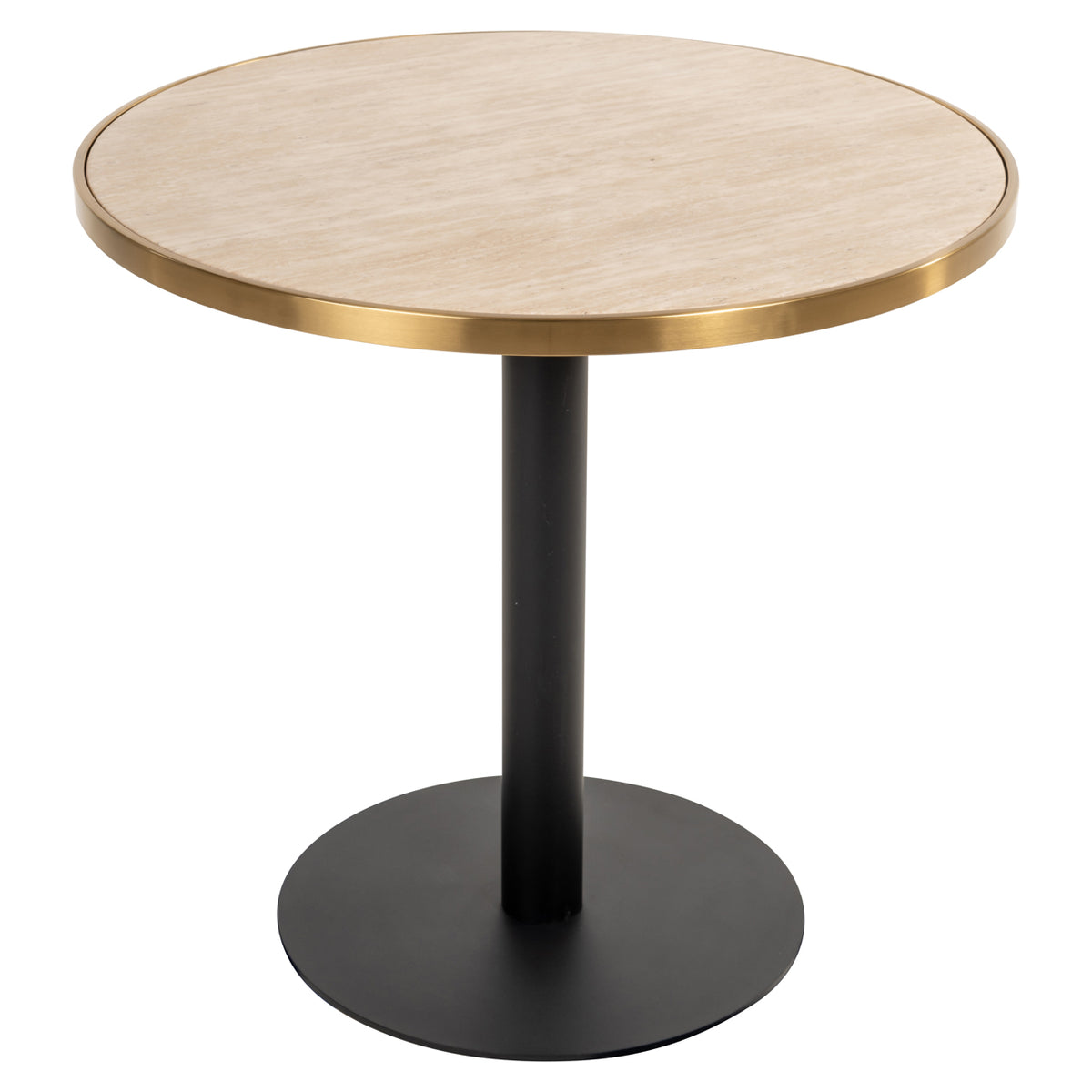 Masă bistro Brazza, bej, Ø 80 cm