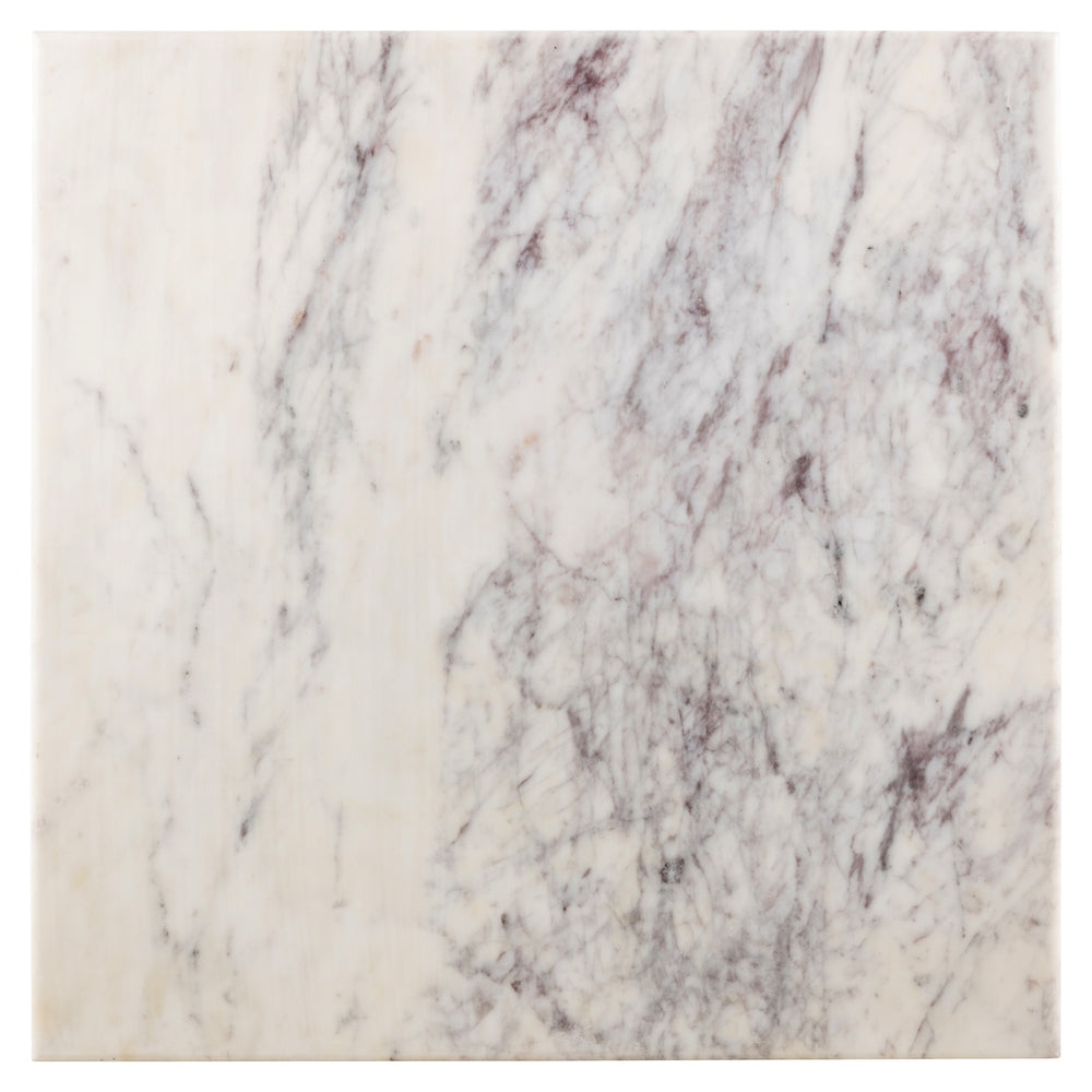 Masă bistro Carlten, negru/alb, 65 x 65 cm