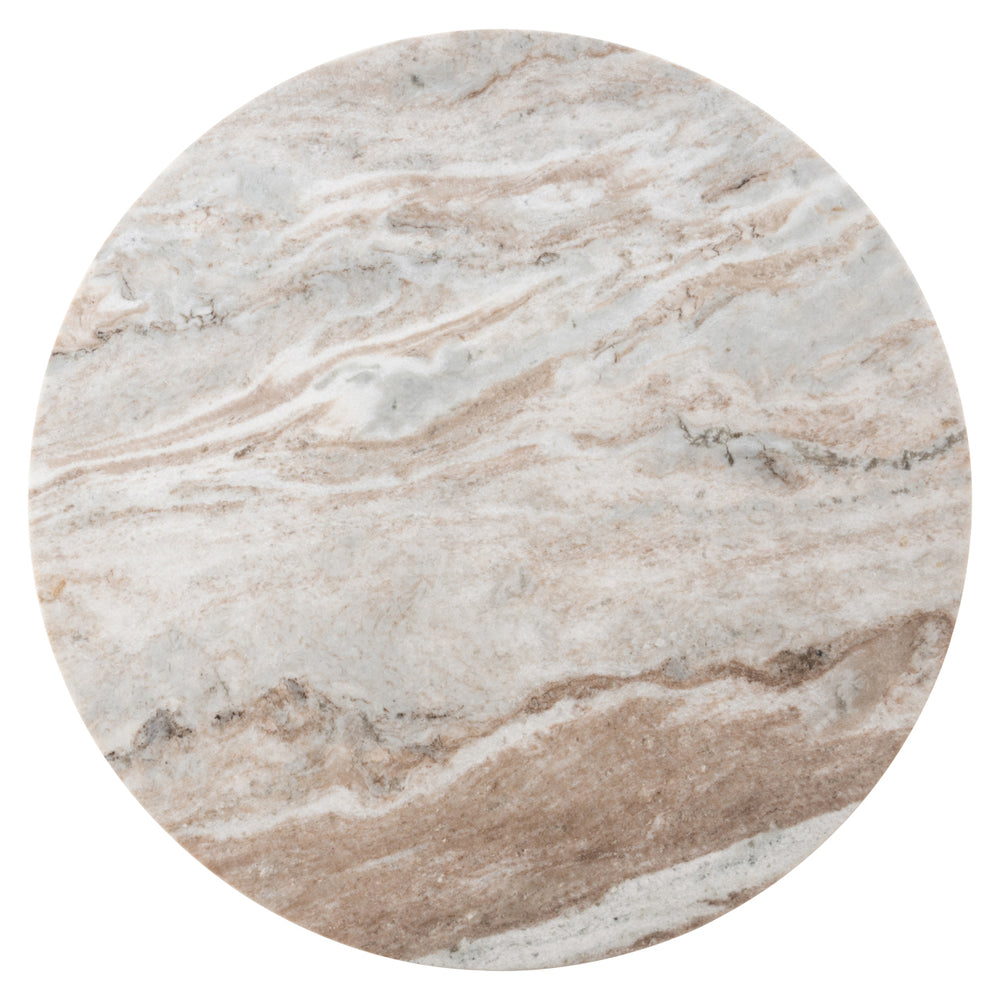 Masă bistro Nyon, blush bej, Ø 75 cm