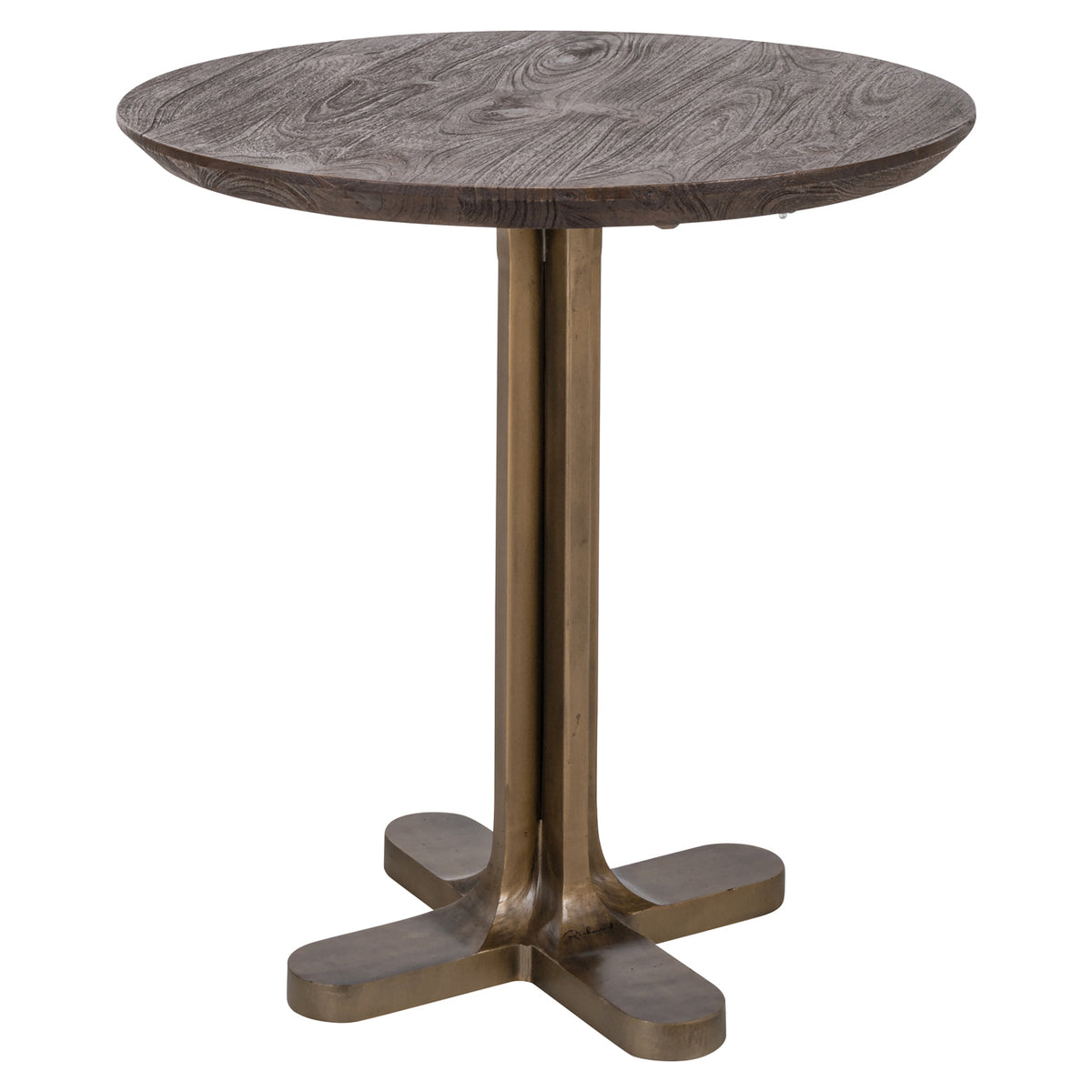 Masă bistro Revelin, maro închis, Ø 75 cm