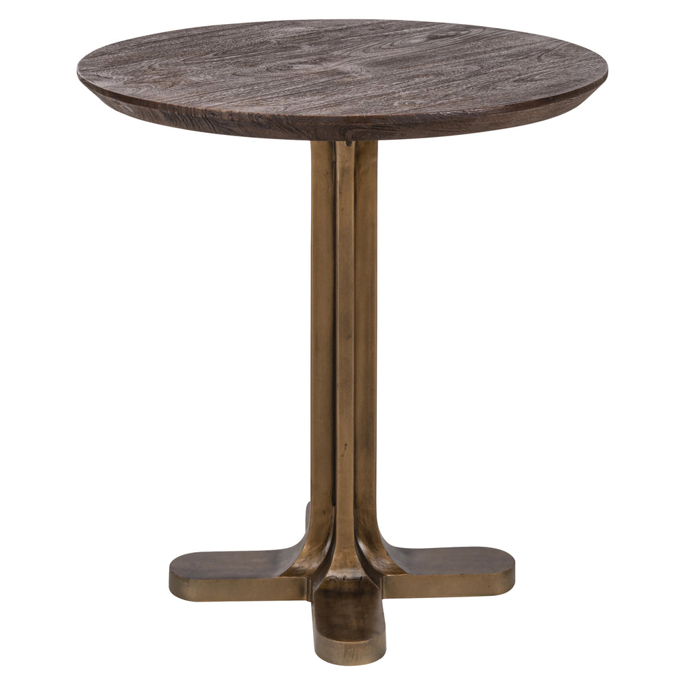 Masă bistro Revelin, maro închis, Ø 75 cm