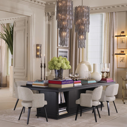 Masă centrală Library, finisaj negru