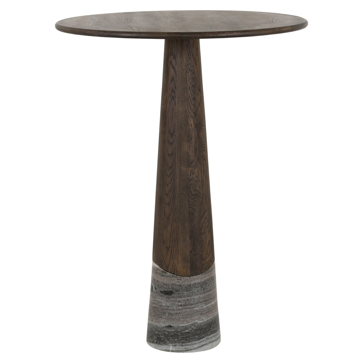 Masă de bar Harper, antracit fumuriu, Ø 81 cm