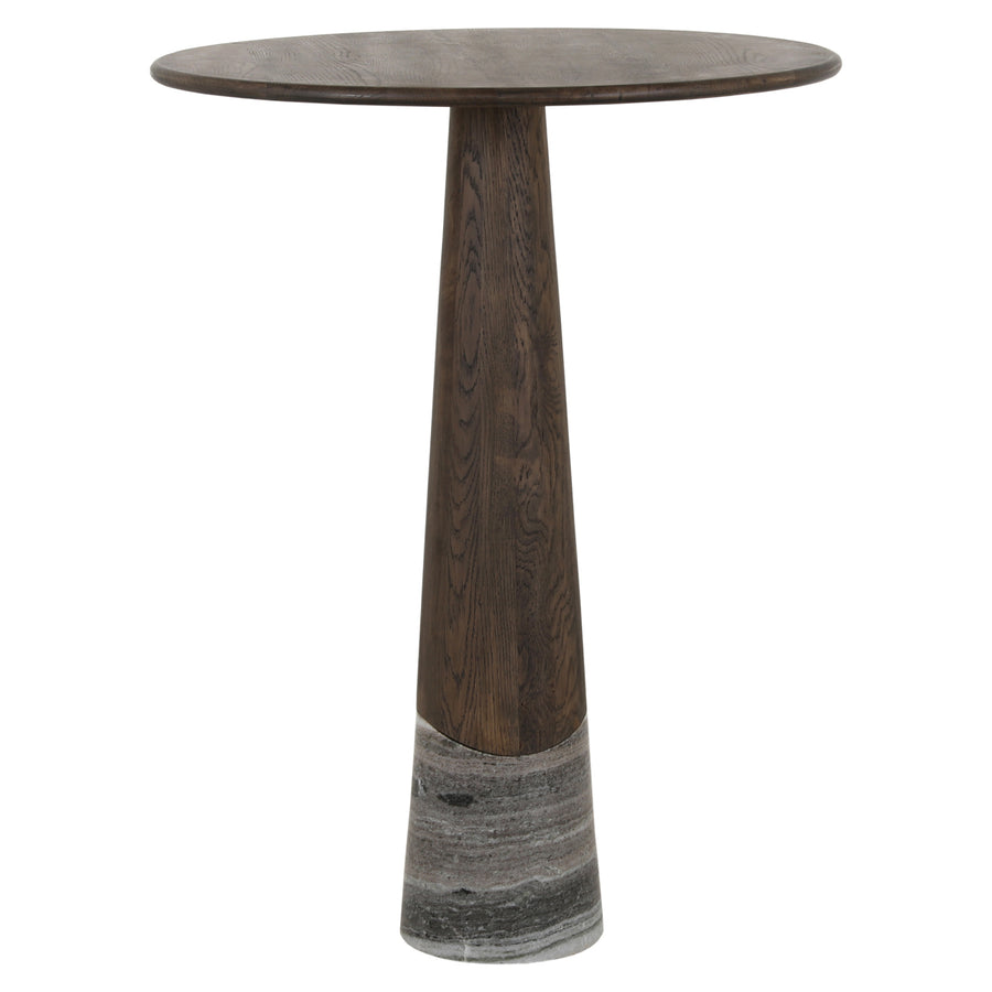 Masă de bar Harper, antracit fumuriu, Ø 81 cm