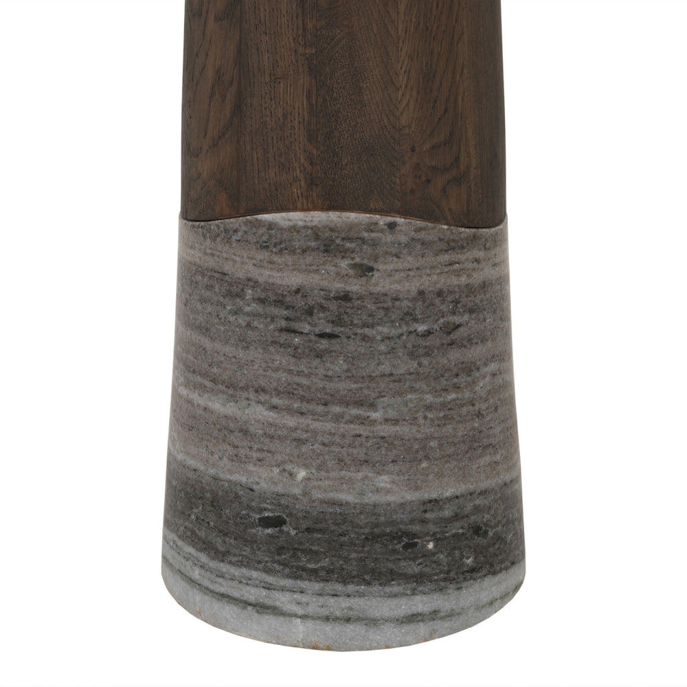 Masă de bar Harper, antracit fumuriu, Ø 81 cm
