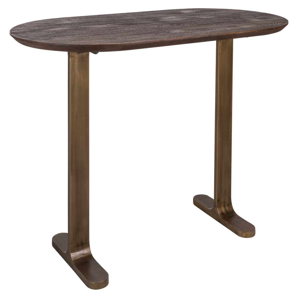 Masă de bar Revelin, maro închis, 140 cm