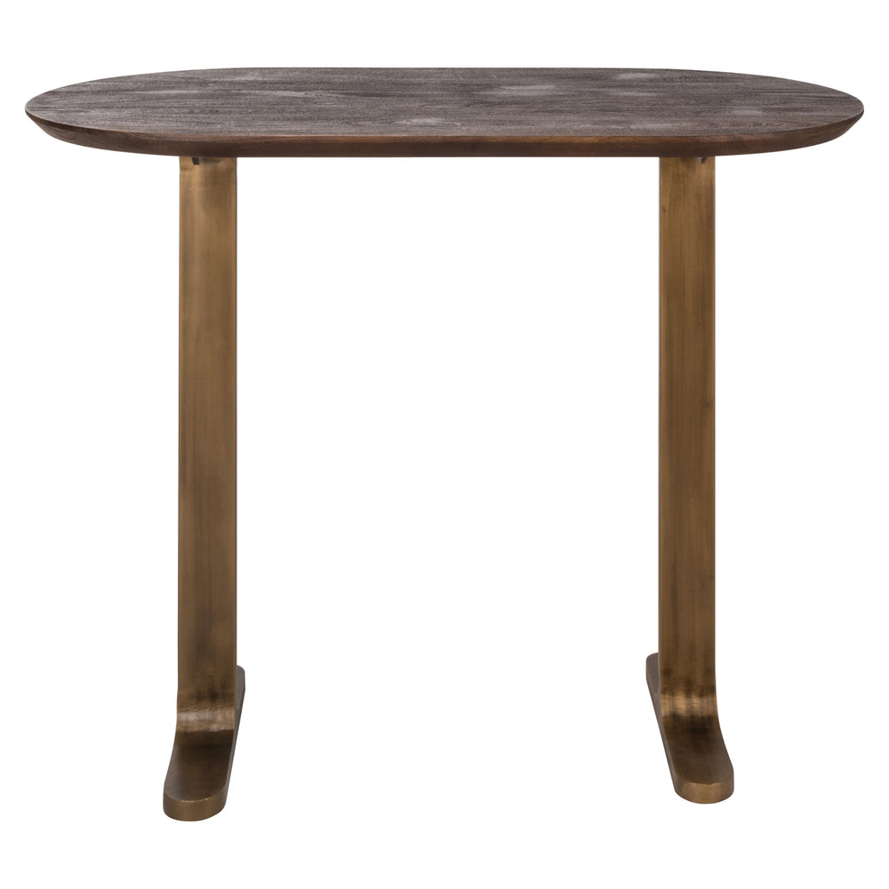 Masă de bar Revelin, maro închis, 140 cm
