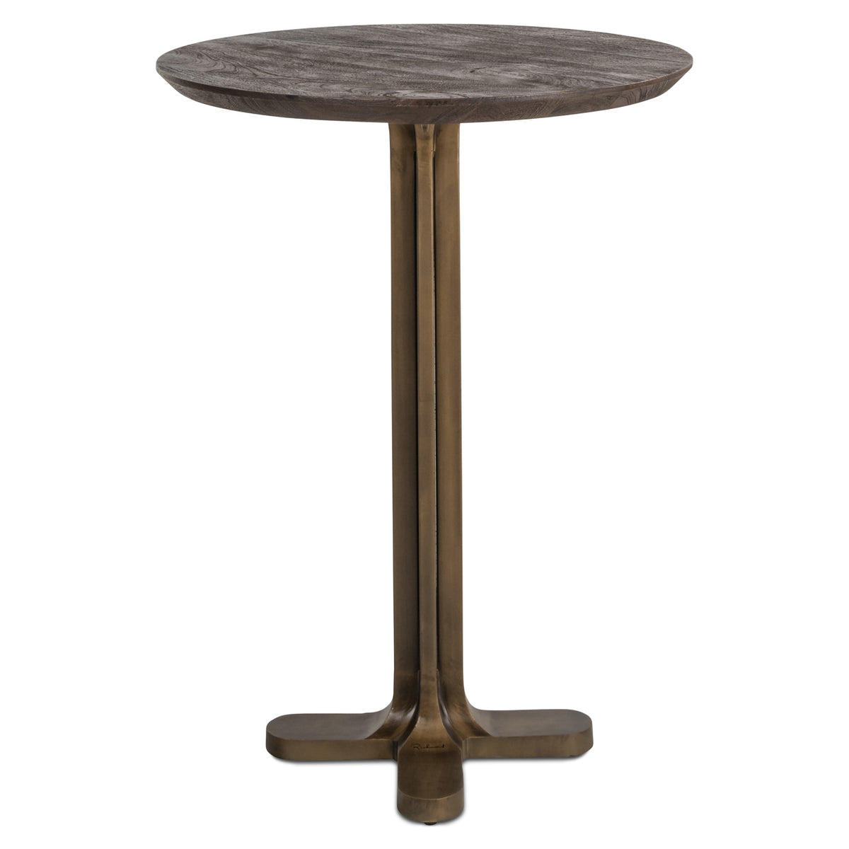 Masă de bar Revelin, maro închis, Ø 80 cm