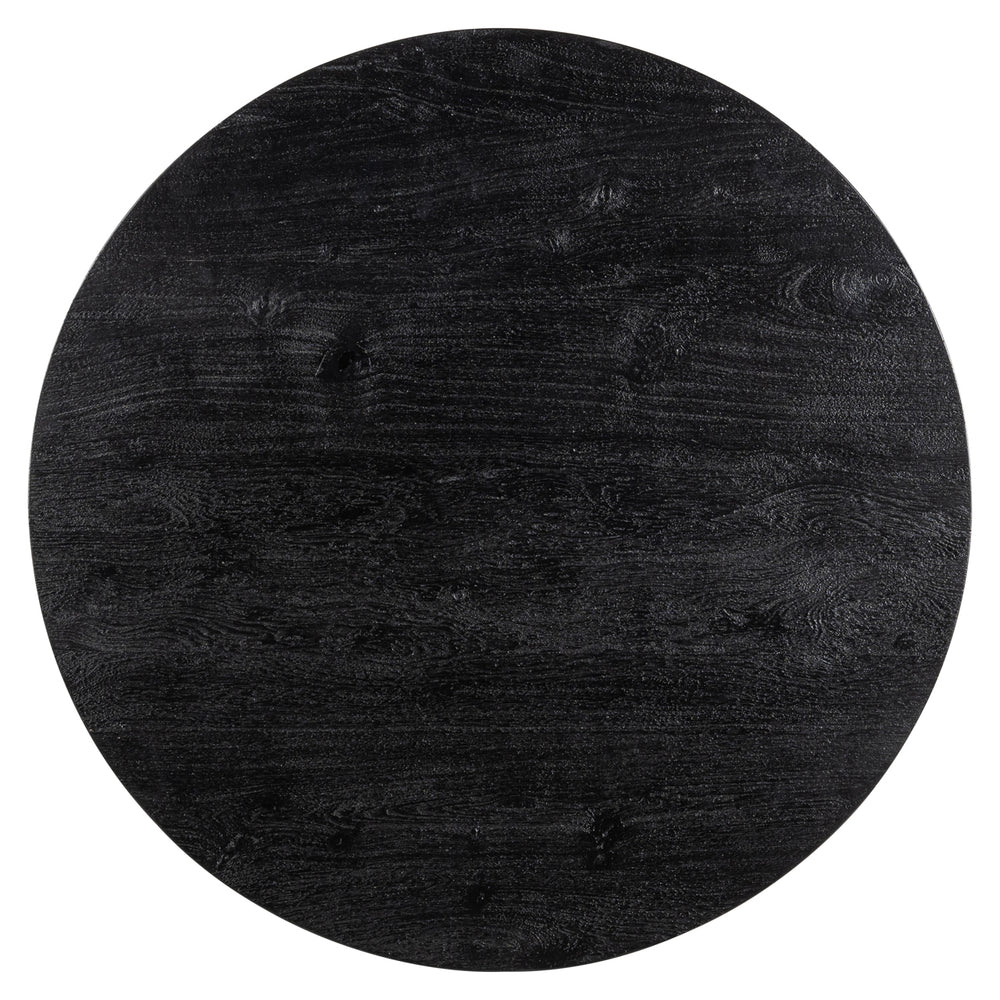 Masă de bar Revelin, negru/auriu, Ø 81 cm