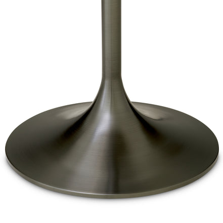 Masă de bar Tazio, finisaj bronz, ceramică maro