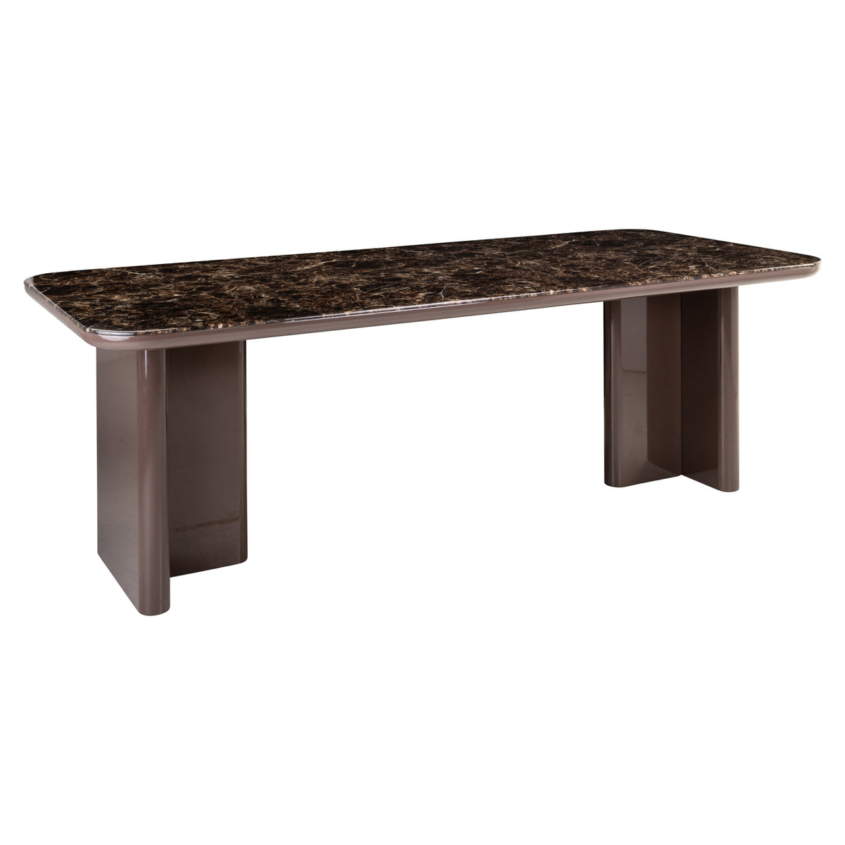 Masă dining Almundi, chocolat brown, 230 cm