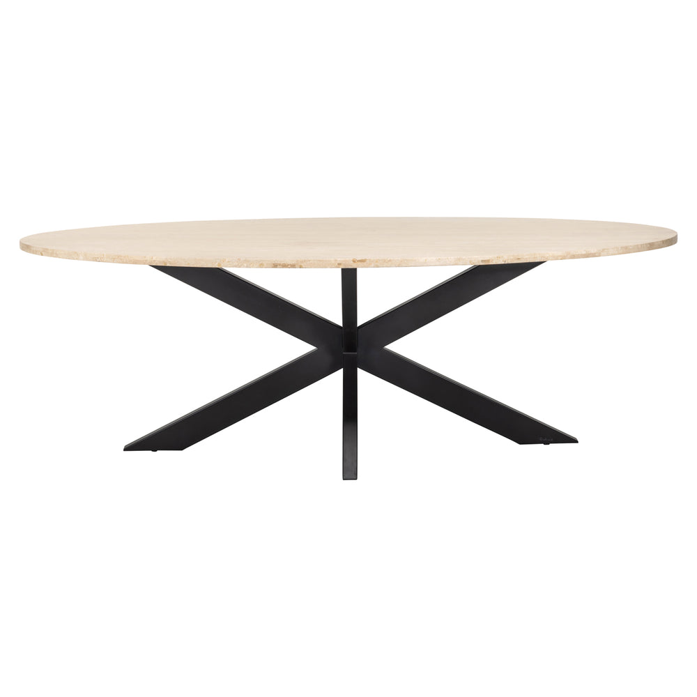 Masă dining Avalon, bronz, oval, 230 cm