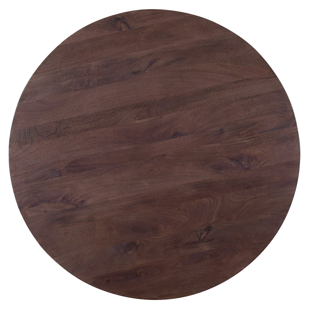 Masă dining Baldwin, spicebrown, Ø 130 cm