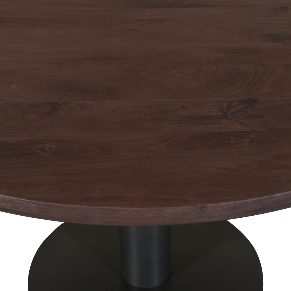 Masă dining Baldwin, spicebrown, Ø 130 cm