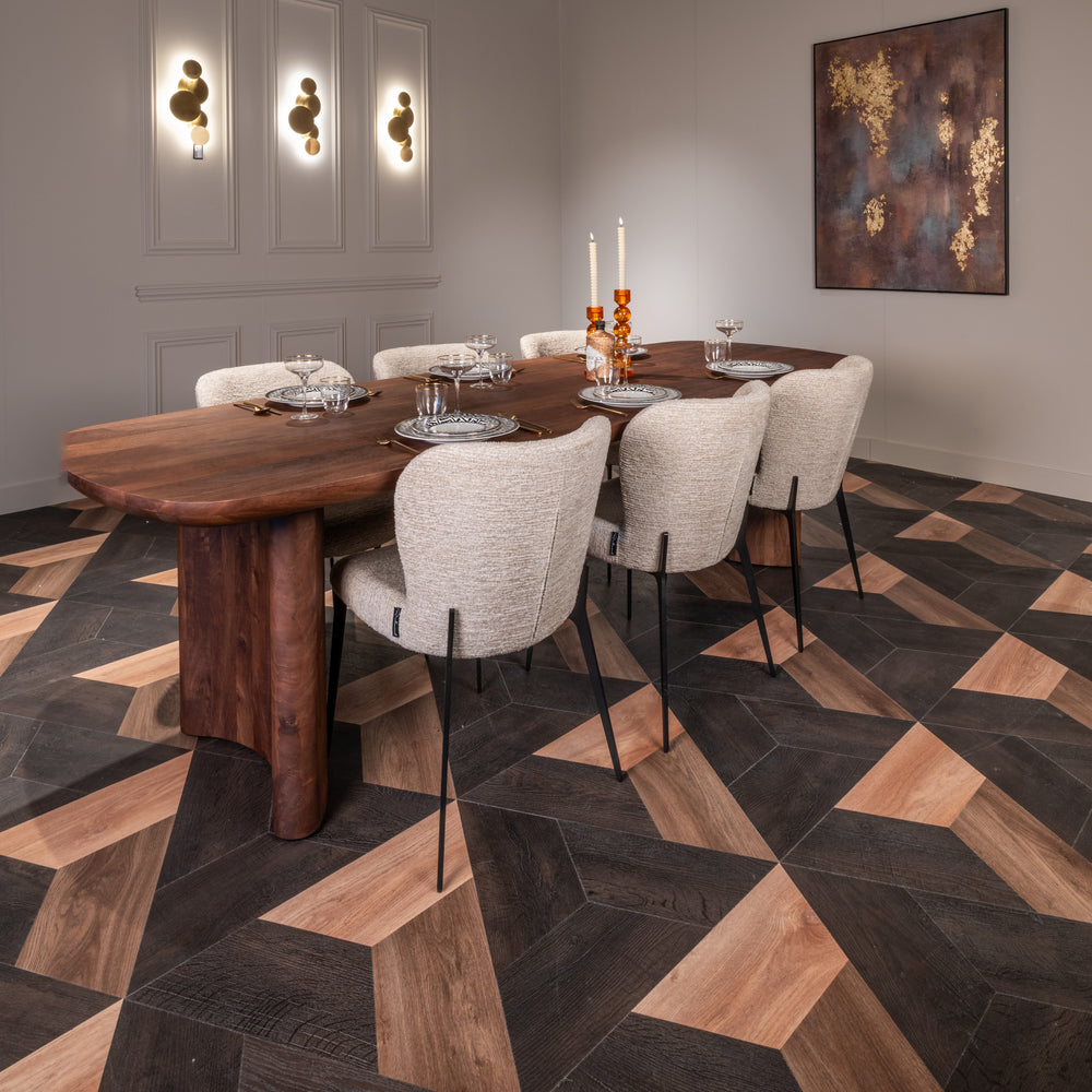 Masă dining Baldwin, spicebrown, 270 cm – ambient